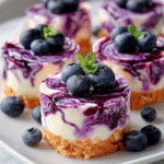 Mini Blueberry Swirl Cheesecake Bites: A Delightful Recipe! 3 Mini Blueberry Swirl Cheesecake Bites
