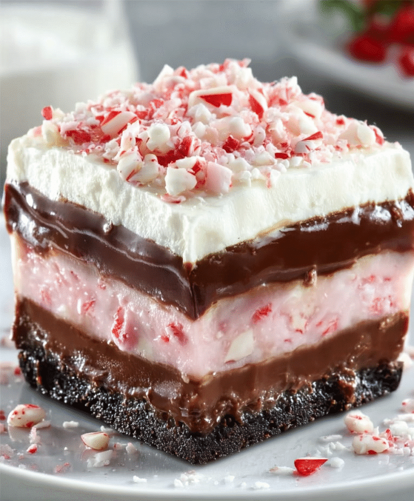 Peppermint Chocolate Dream Slice