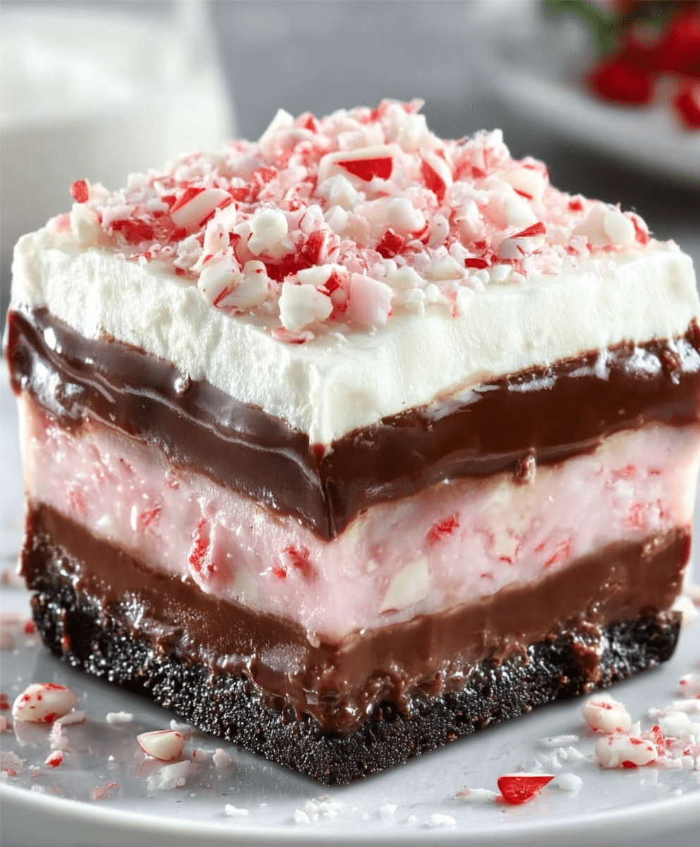 Peppermint Chocolate Dream Slice