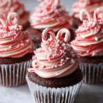 Peppermint Swirl Holiday Cupcakes