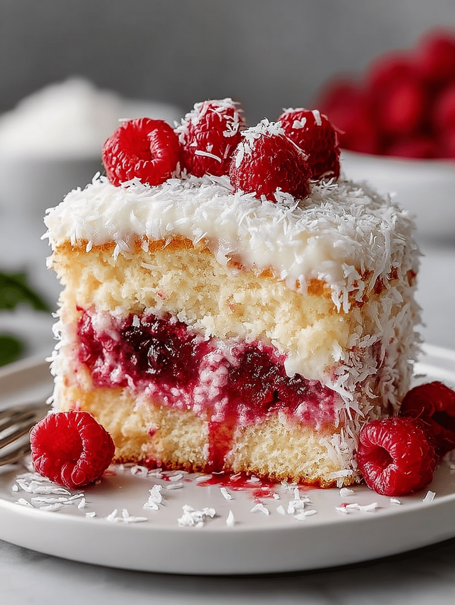 Raspberry Coconut Poke Cake Recipe: A Delightful Treat! 2 Raspberry Coconut Poke Cake Recipe