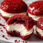 Red Velvet Cream Dome Cookies