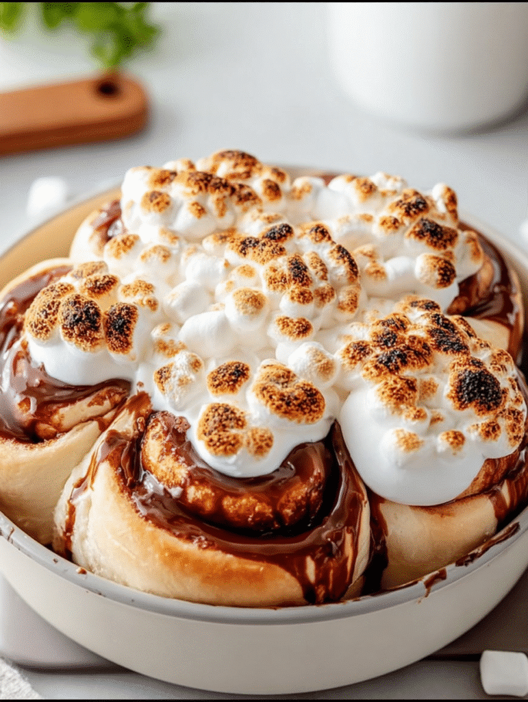 S’MORES SWIRL ROLLS — FULL RECIPE for Sweet Delight!