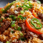 Savory Beef & Pepper Fried Rice