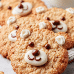 Soft Oatmeal Bear Face Cookies