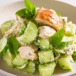 Chicken Cucumber Salad: Refreshingly Easy for Summer Days 9 Chicken Cucumber Salad First Image