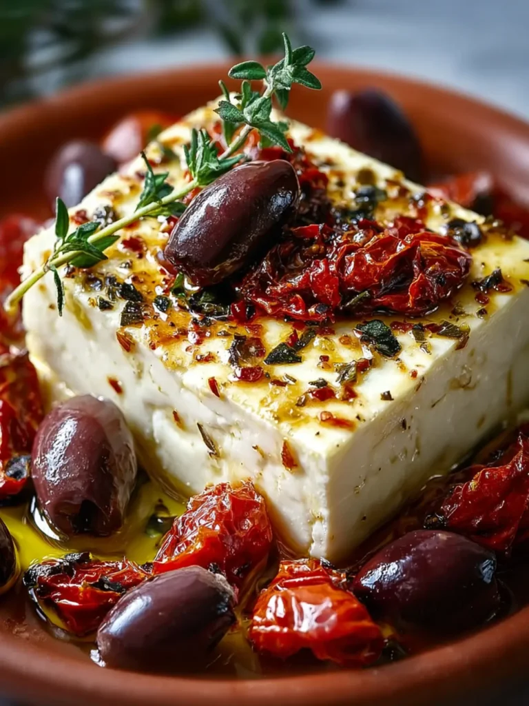 Baked Feta with Olives and Sun-Dried Tomatoes: A Must-Try! First Image