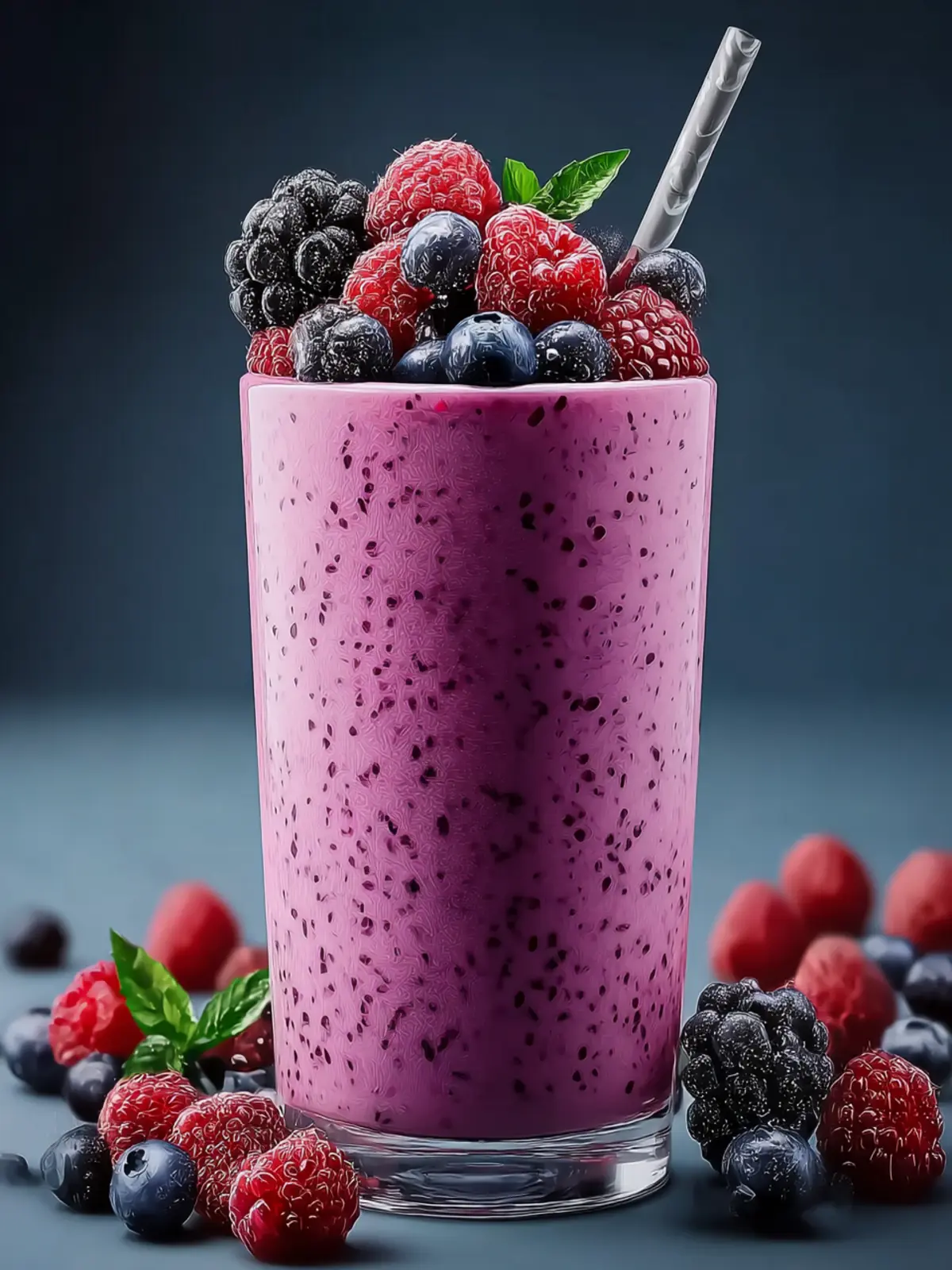 High Protein Berries Smoothie: An Incredible Ultimate Recipe for Weight Loss First Image