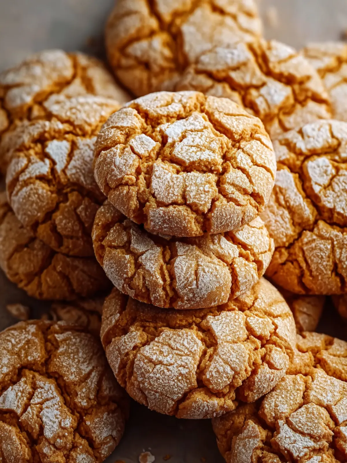 Peanut Butter Crinkle Cookies First Image