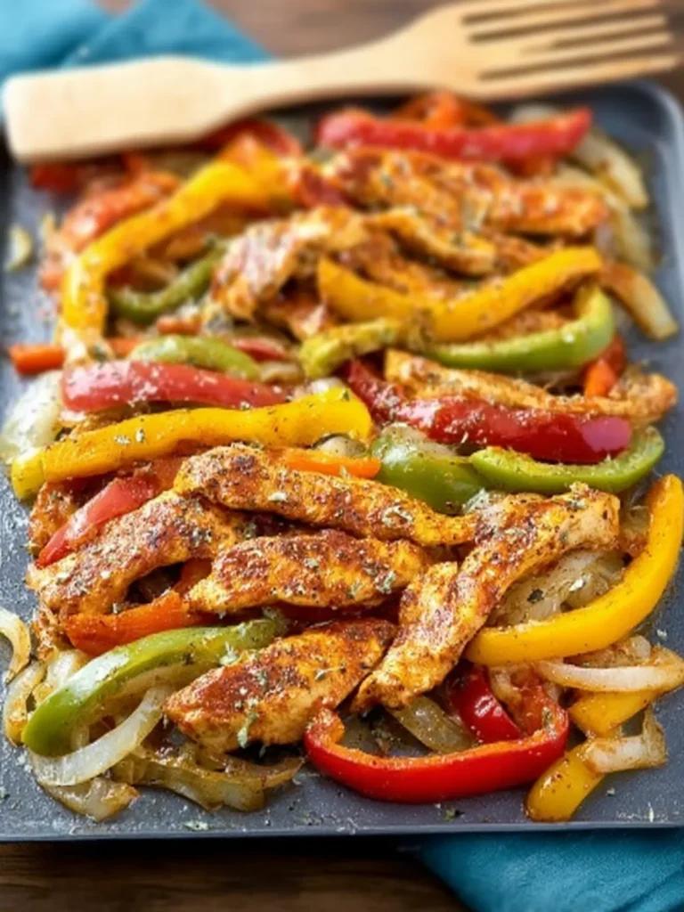 Sheet Pan Chicken Fajitas First Image