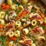 Lemon Herb Chicken & Mushroom Soup with Ditalini First Image