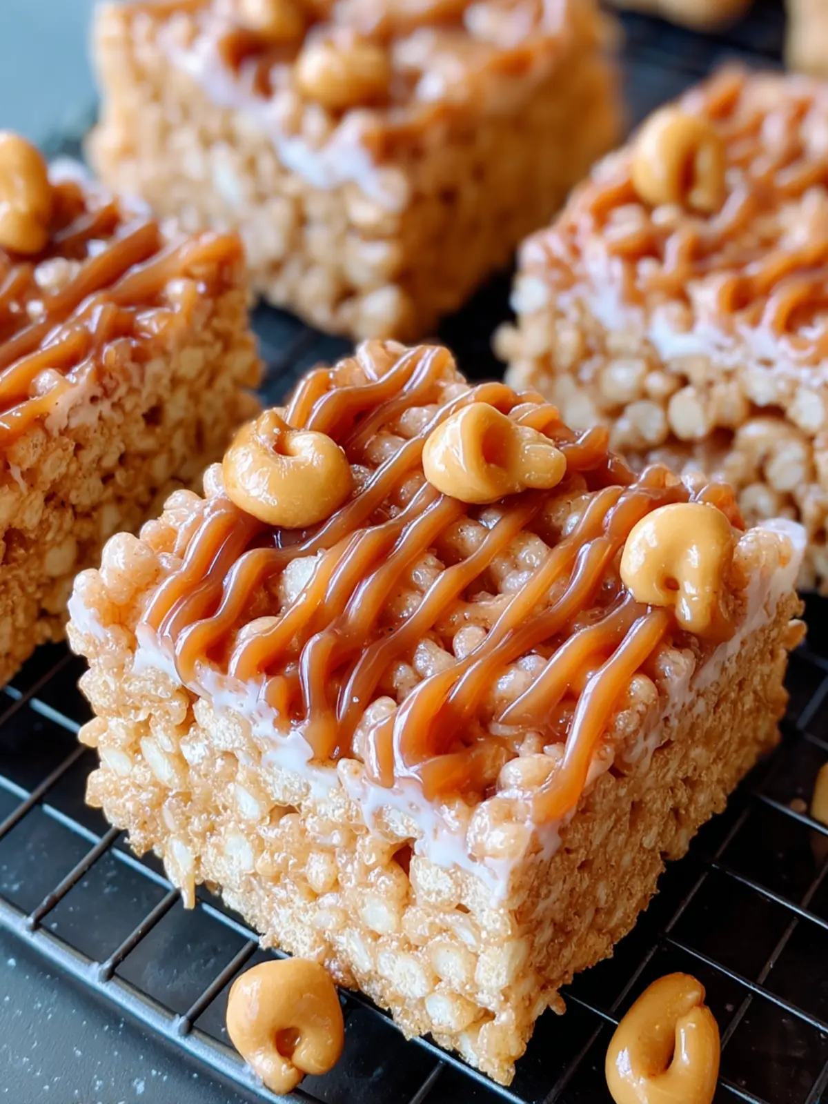 Indulge in Salted Caramel Krispie Treats - Sweet Bliss! First Image