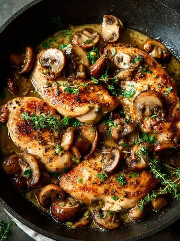 Irresistible Mushroom Chicken: Cozy Comfort Food Recipe First Image