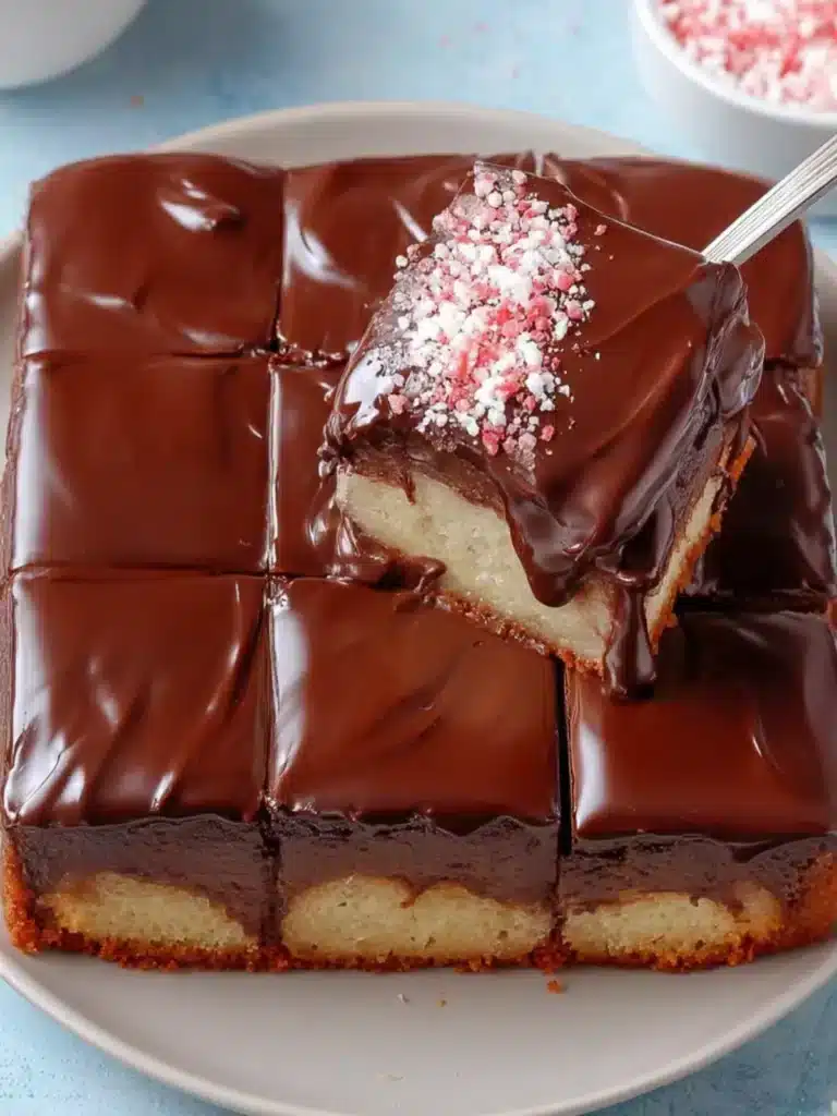 Banana Sheet Cake with Chocolate Ganache First Image