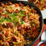 Brown Rice Casserole (with Sausage and Peppers) First Image
