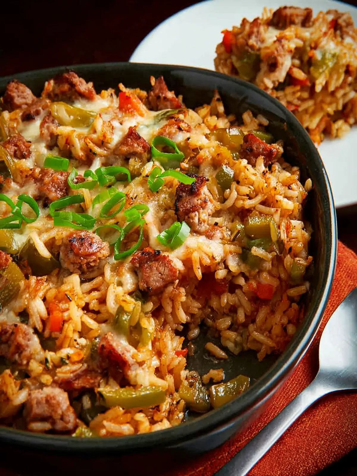 Brown Rice Casserole (with Sausage and Peppers) First Image