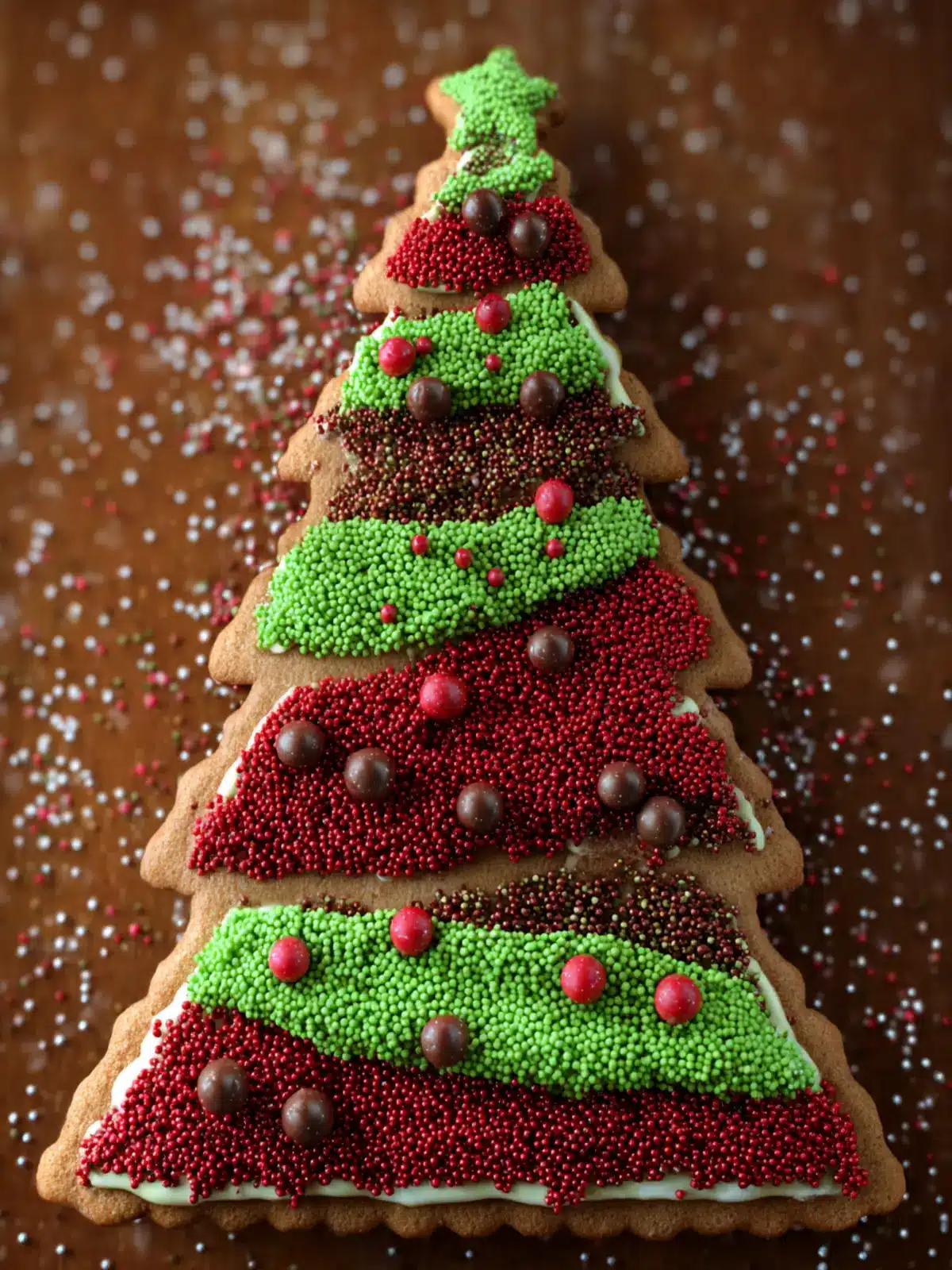 Gluten-Free Christmas Tree Cookie Cake: Indulgent Holiday Treat 5 Gluten-Free Christmas Tree Cookie Cake First Image