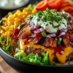 Loaded Burger Bowls: The Indulgent Twist on Homemade Comfort 9 Loaded Burger Bowls First Image