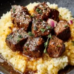 Irresistible Garlic Butter Steak Bites with Dazzling Parmesan Rice 9 Irresistible Garlic Butter Steak Bites with Parmesan Rice First Image