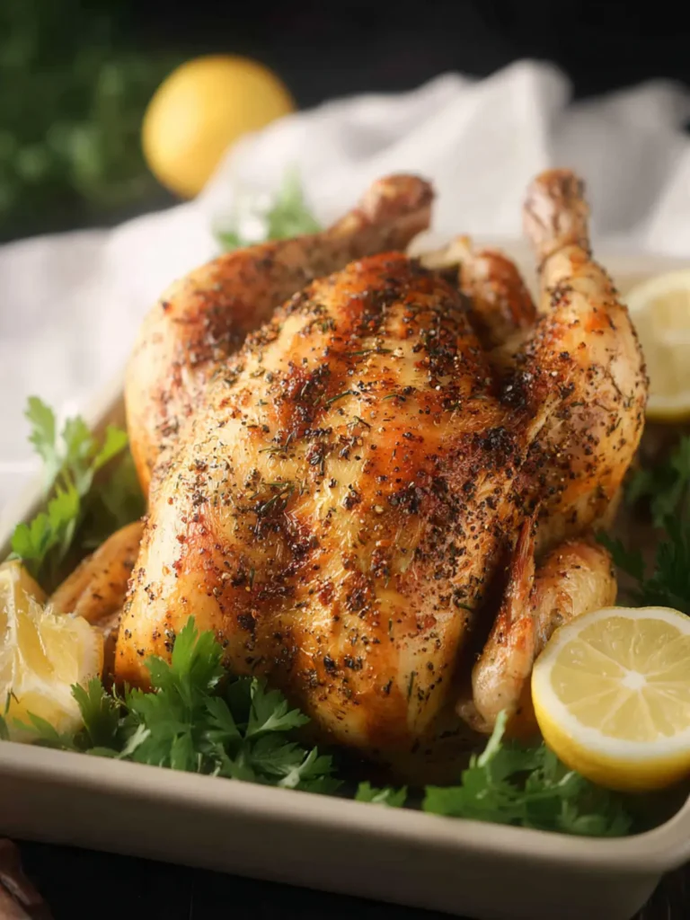 Lemon Pepper Rotisserie Chicken First Image