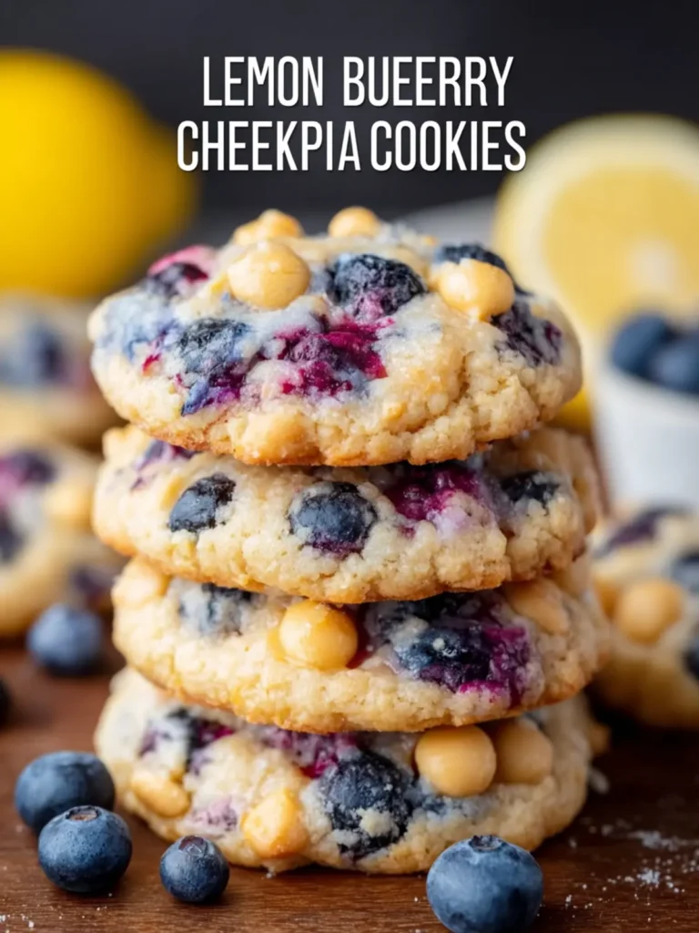 Lemon Blueberry Chickpea Cookies First Image