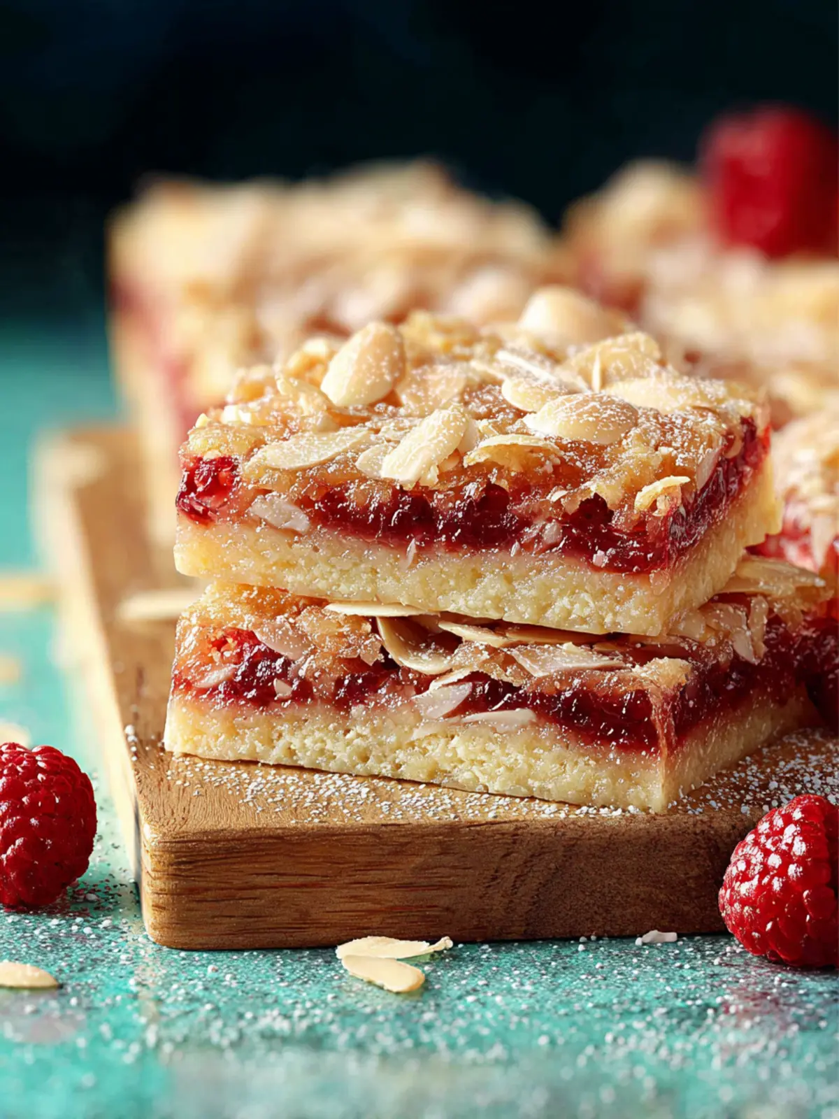 Raspberry Almond Bars (with shortbread crust) First Image