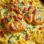 Creamy Sun-Dried Tomato Chicken: Indulge in Cozy Noodle Bliss 9 Creamy Sun-Dried Tomato Chicken with Noodles First Image