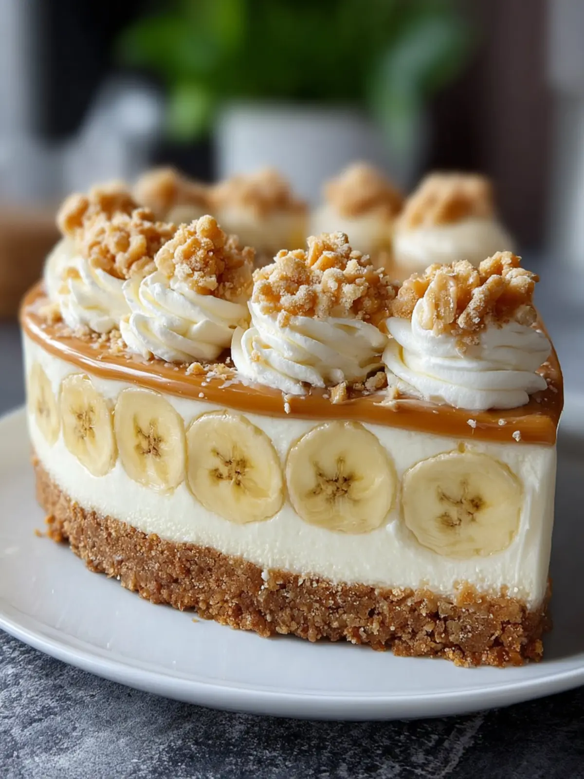 Banana Pudding Cheesecake Cake: The Ultimate Indulgent Delight 5 Banana Pudding & Cookie Butter Cheesecake Cake First Image