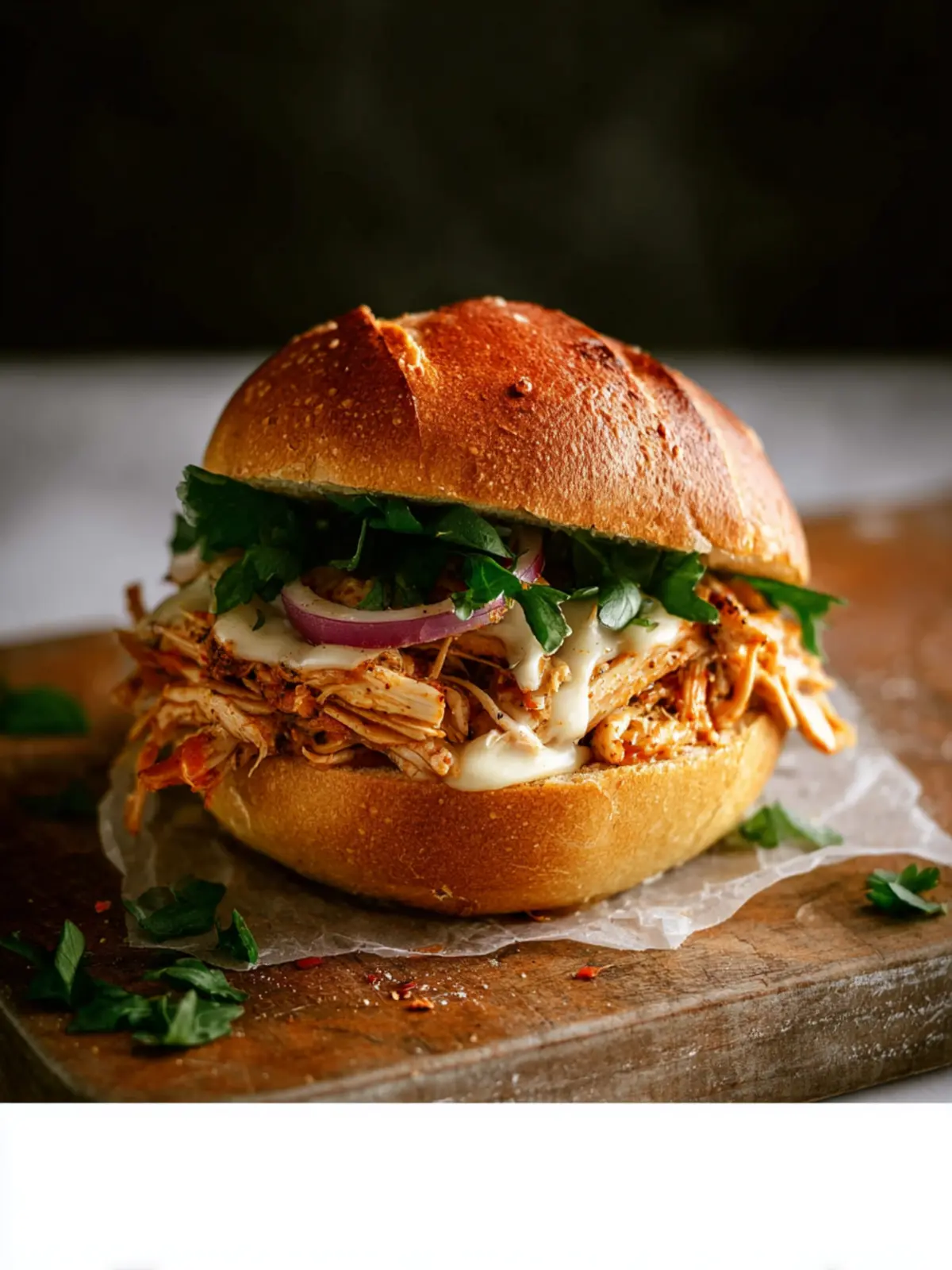 Slow Cooker Italian Chicken Sandwiches First Image
