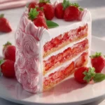 A Sweet Slice of Summer: Homemade Strawberry Cake First Image
