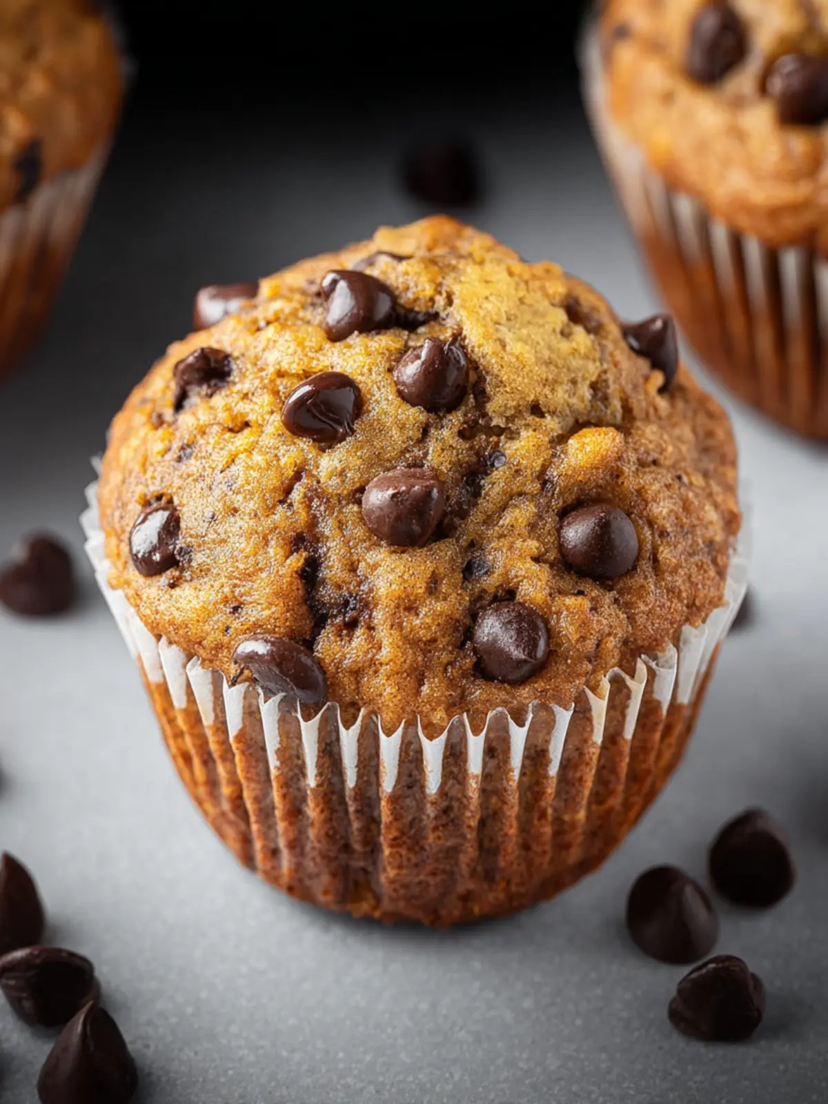 Banana Chocolate Chip Muffins First Image
