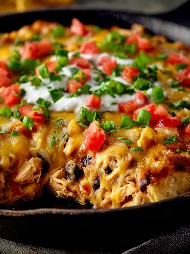 Cheesy Chicken Burrito Skillet First Image