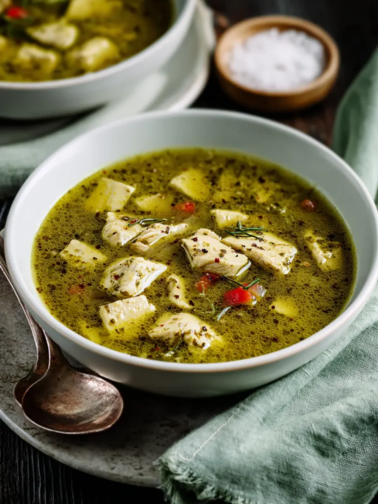 Chicken Pesto Soup (Instant Pot or Stovetop) First Image