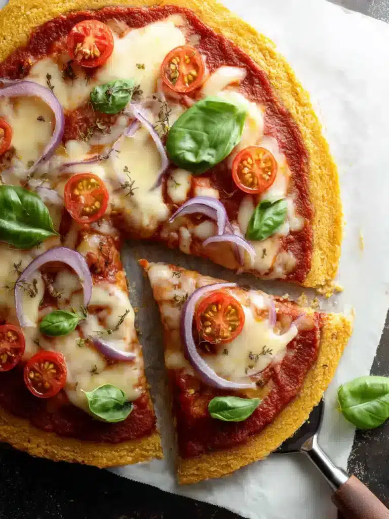 Chickpea Flour Crust Pizza First Image