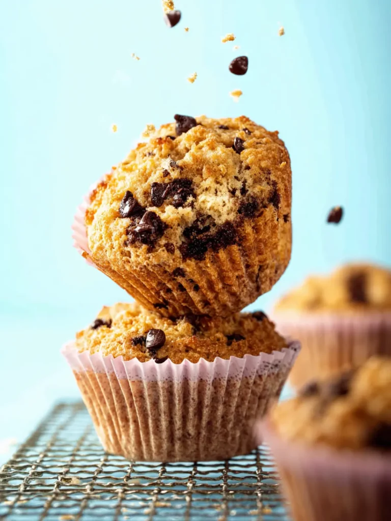 Chocolate Chip Oatmeal Muffins First Image