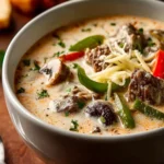 Creamy Philly Cheese Steak Soup First Image