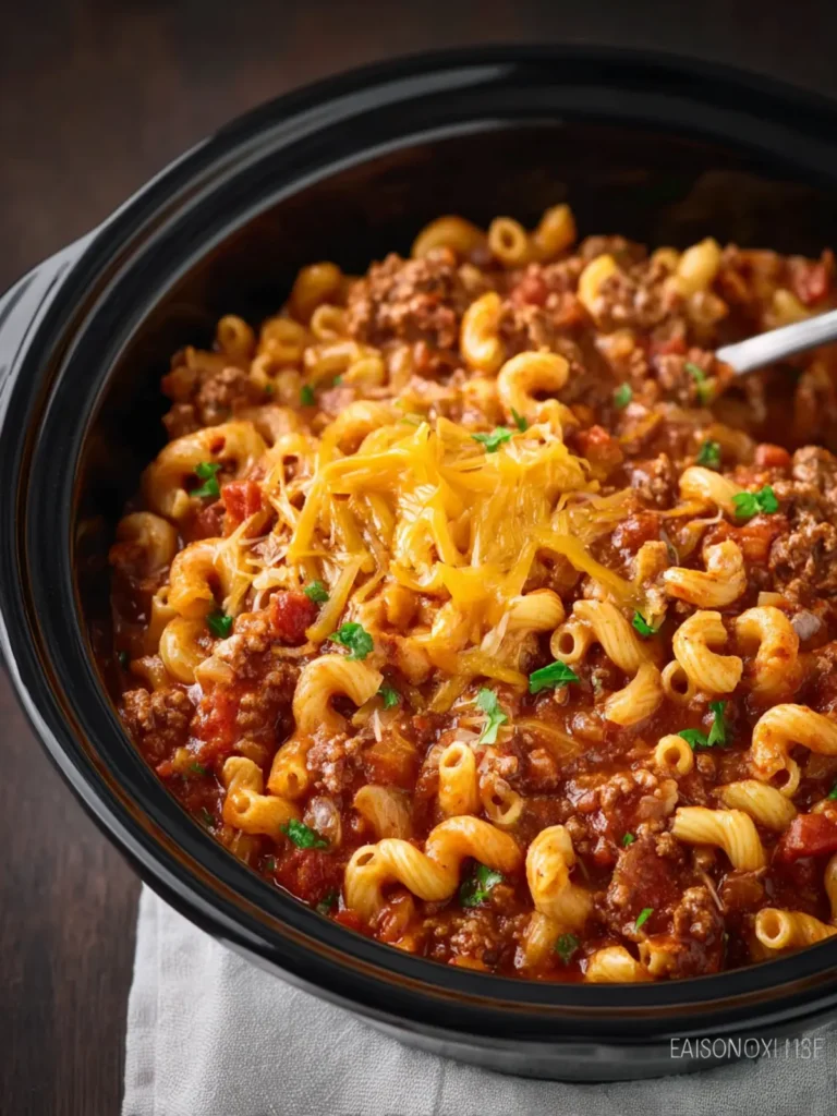 Crock Pot Chili Mac and Cheese First Image