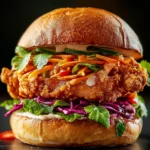 Flavor-Packed Thai Fried Chicken Sandwich First Image