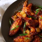 Pan-Fried Pineapple Teriyaki Chicken Wings First Image
