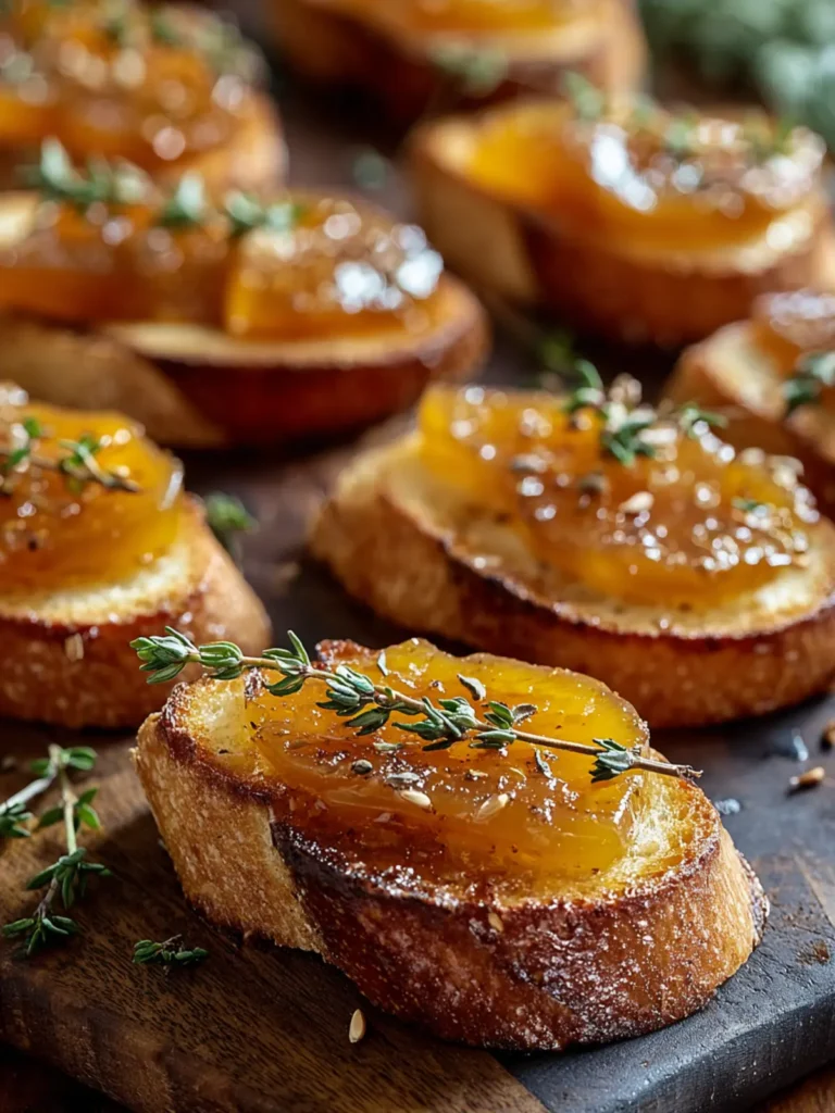 Pumpkin Butter Crostini with Thyme First Image