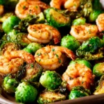 Roasted Asian Shrimp and Brussels Sprouts First Image