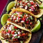 Spicy Shredded Beef Street Tacos That Bring the Fiesta Home 9 Spicy Shredded Beef Street Tacos First Image