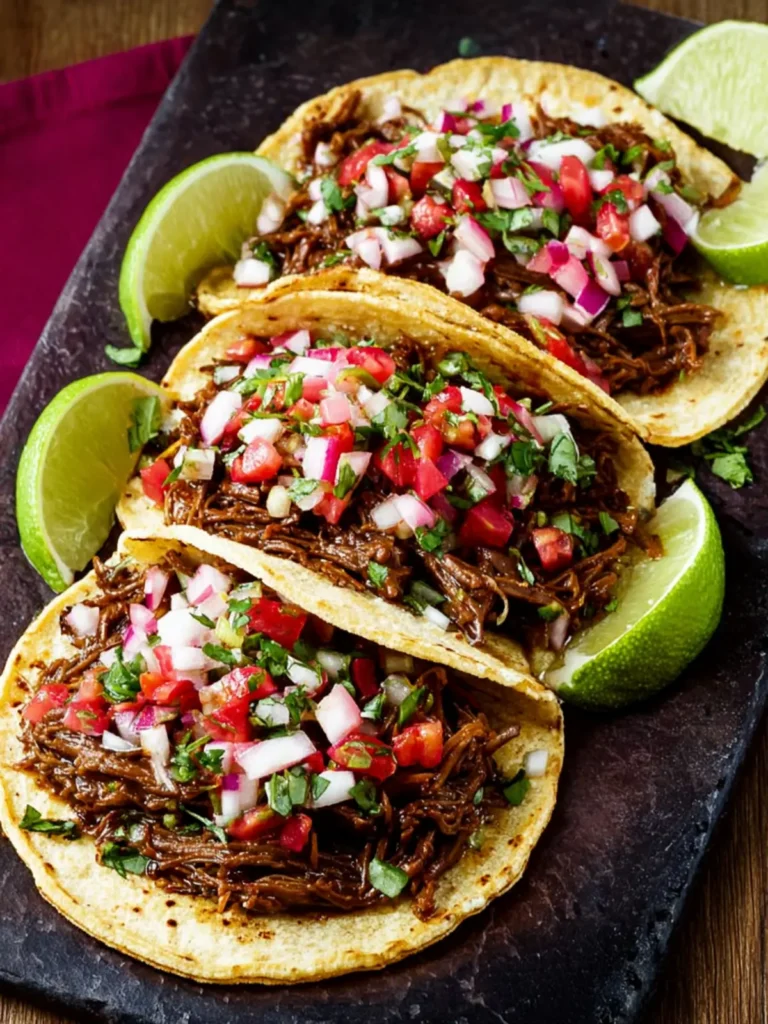 Spicy Shredded Beef Street Tacos First Image