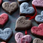 Chocolate Conversation Heart Cookies First Image