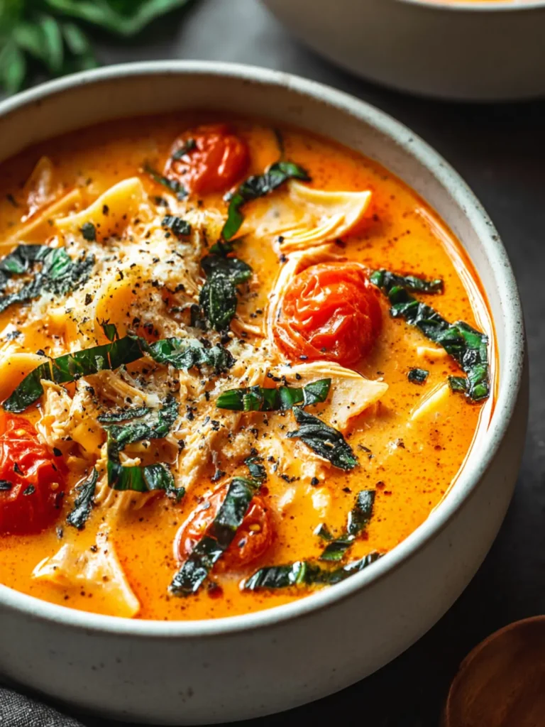 Cozy Creamy Chicken Tomato Soup Recipe for Comforting Days First Image