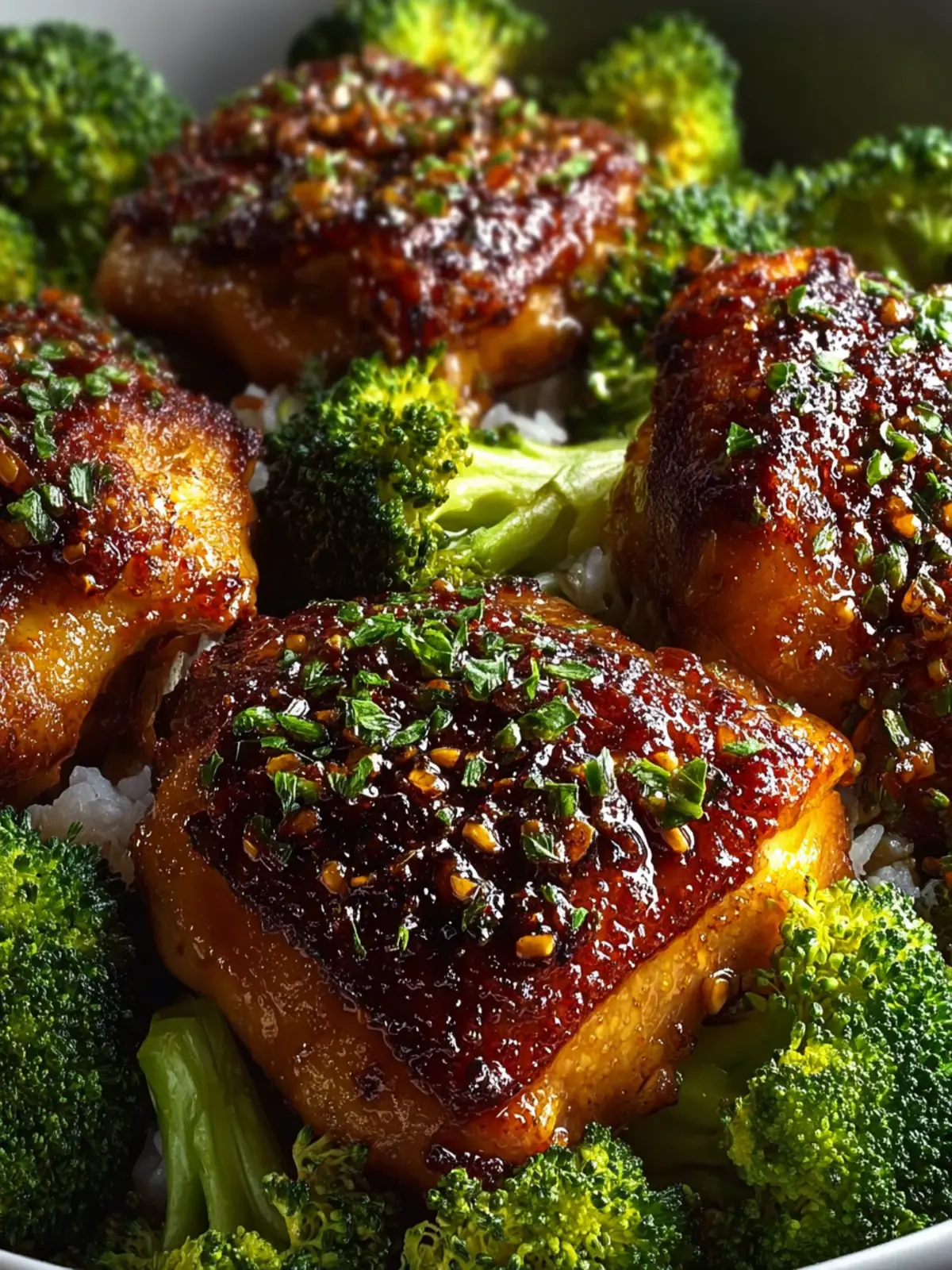 Crispy Chicken Thighs With Broccoli First Image