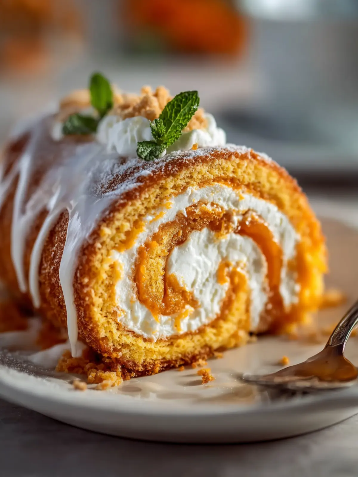 Delicious Pumpkin Swirl Cheesecake Roll Recipe to Try Today! First Image