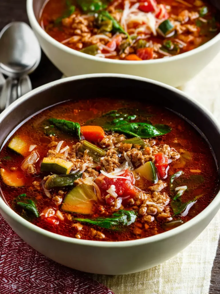 Ground Beef Vegetable Soup: Easy Comfort in Every Bowl