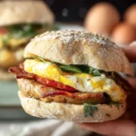 High Protein Breakfast Sandwiches (Meal Prep Recipe) First Image