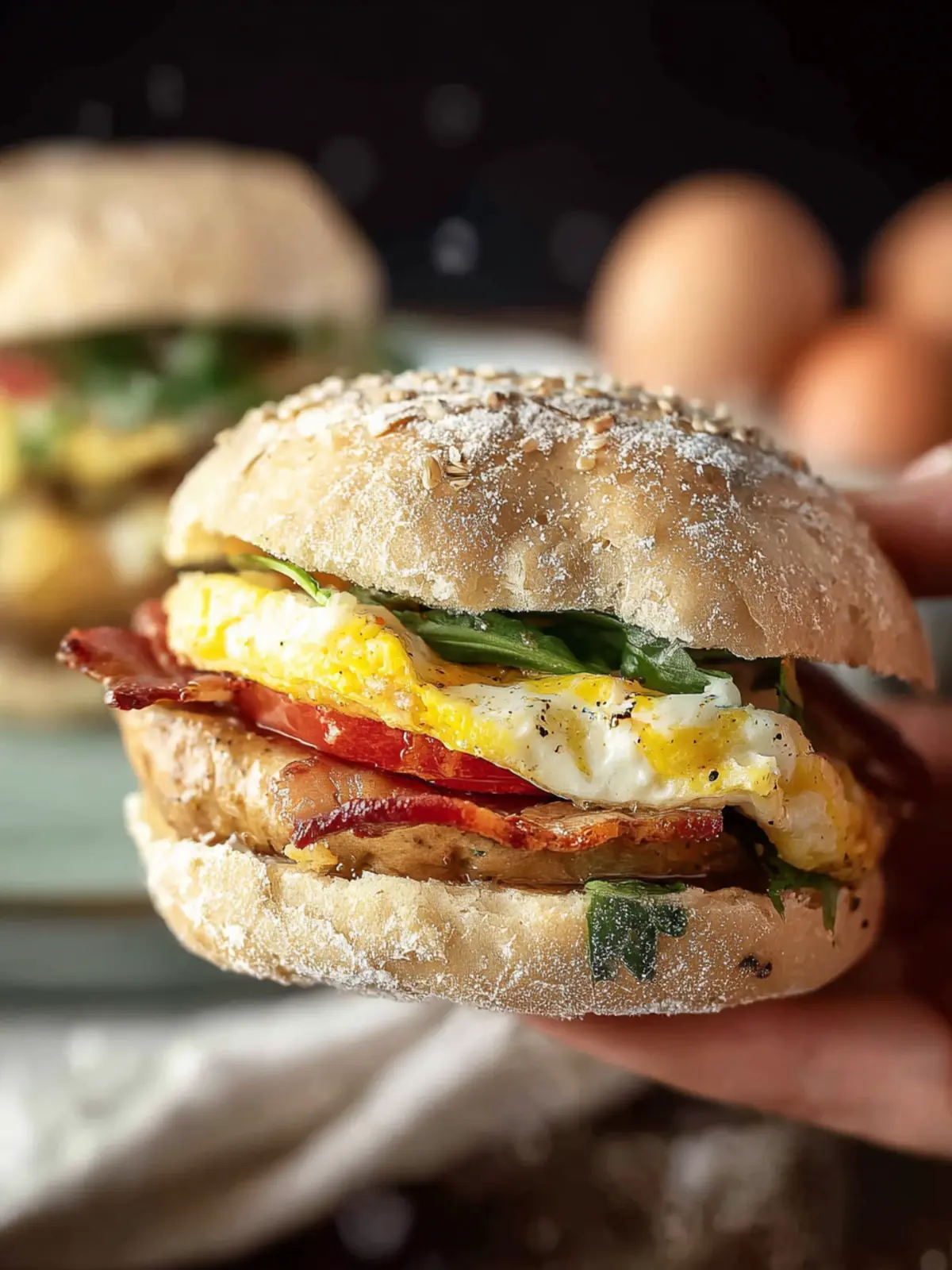 High Protein Breakfast Sandwiches (Meal Prep Recipe) First Image